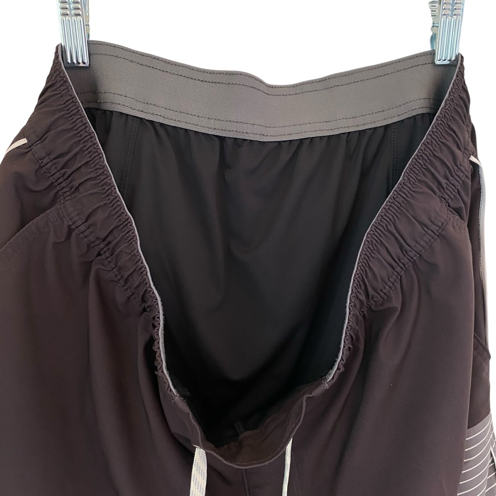 Vuori Trail Shorts Shale Gray Stripe Lined Men's XXL V341 Drawstring READ - Picture 10 of 12